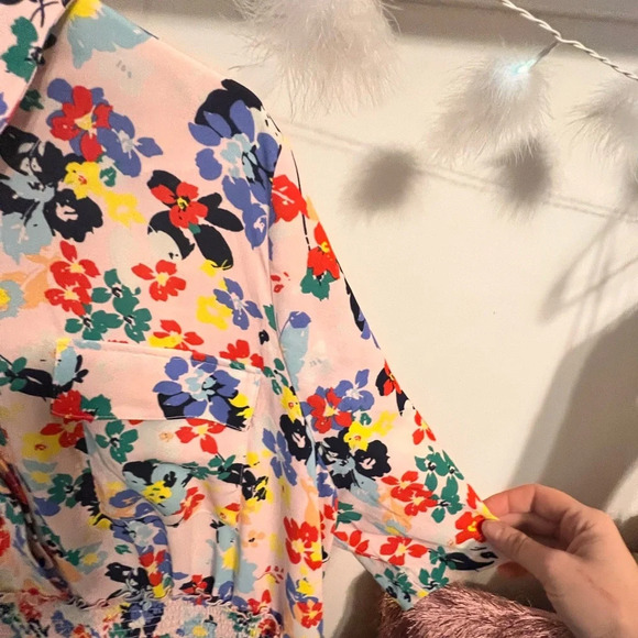 final price HALOGEN x Atlantic-Pacific Floral Smocked Dress - Picture 6 of 8